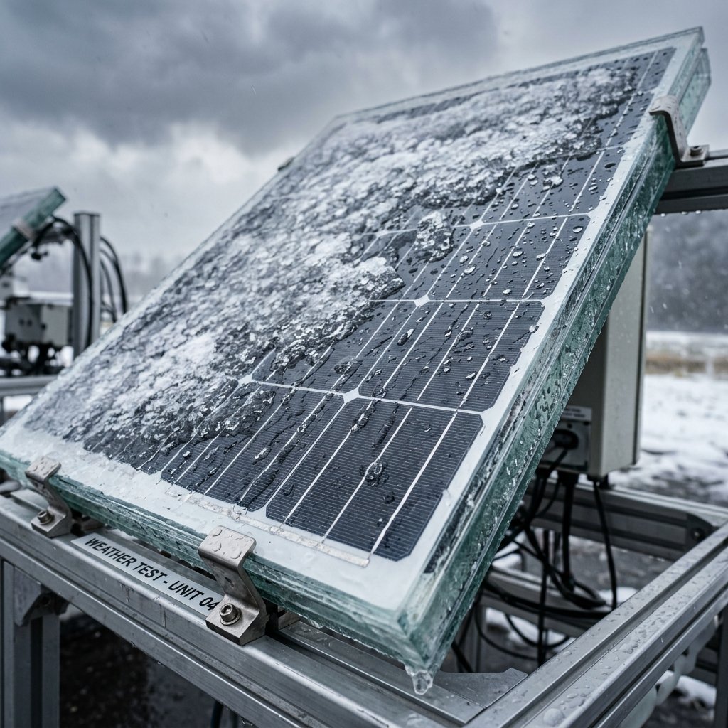 Test di resistenza grandine e neve