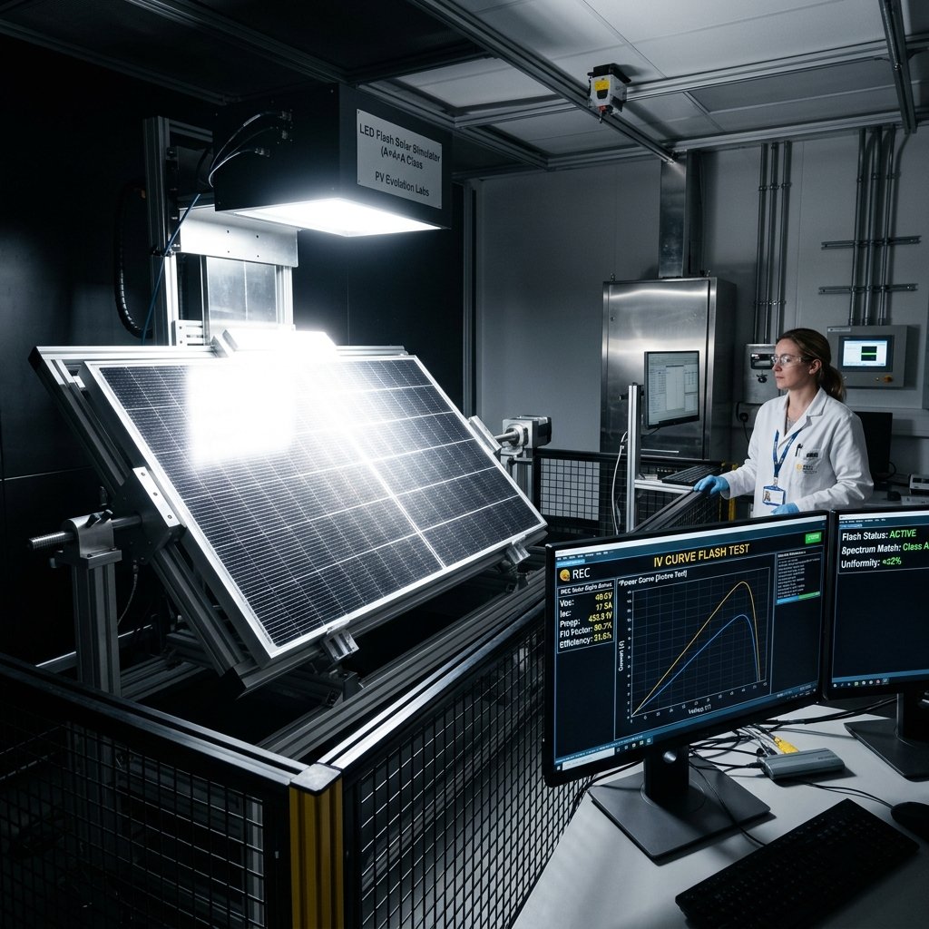 Test di laboratorio pannello solare Longi